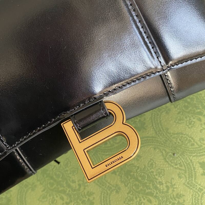Balenciaga Hourglass Black 23x14x10cm shoulder bag — AAA Quality Replica