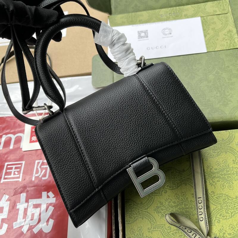 Balenciaga Hourglass Black 23x14x10cm shoulder bag — Premium Replica