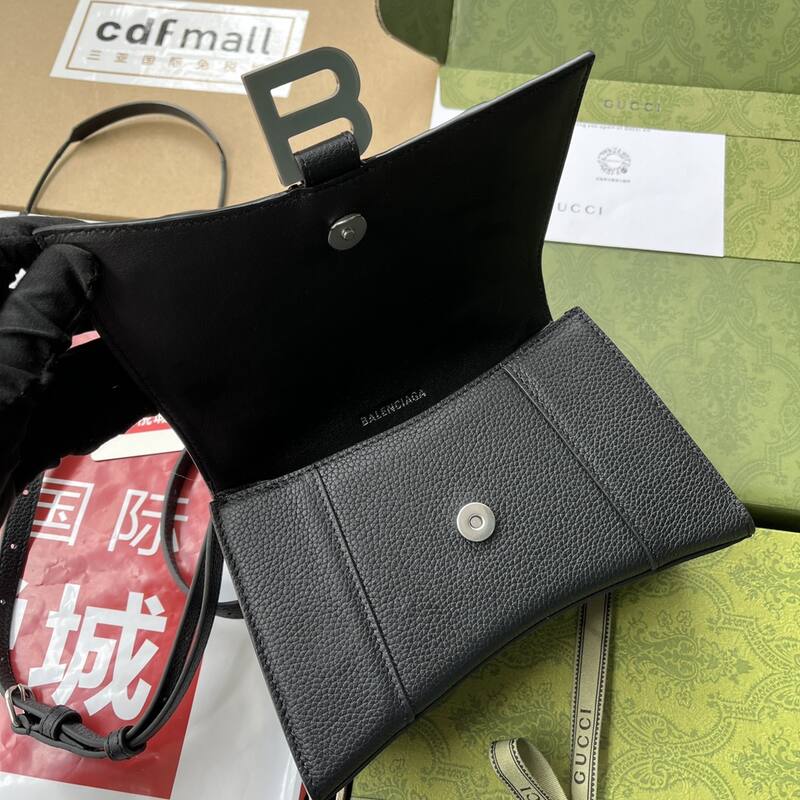Balenciaga Hourglass Black 23x14x10cm shoulder bag — Premium Replica