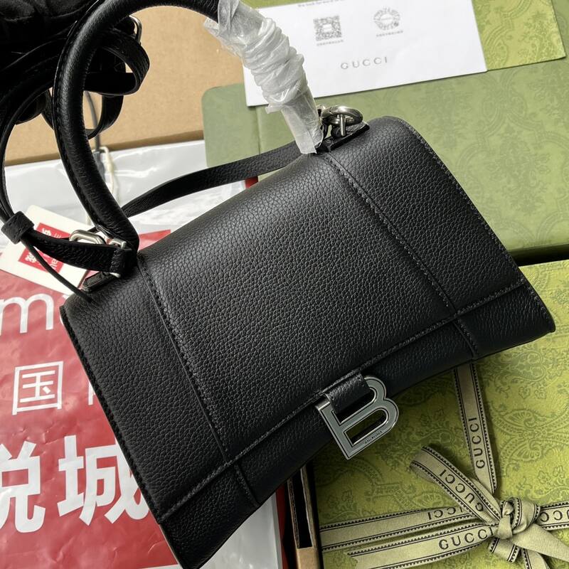 Balenciaga Hourglass Black 23x14x10cm shoulder bag — 1:1 Replica
