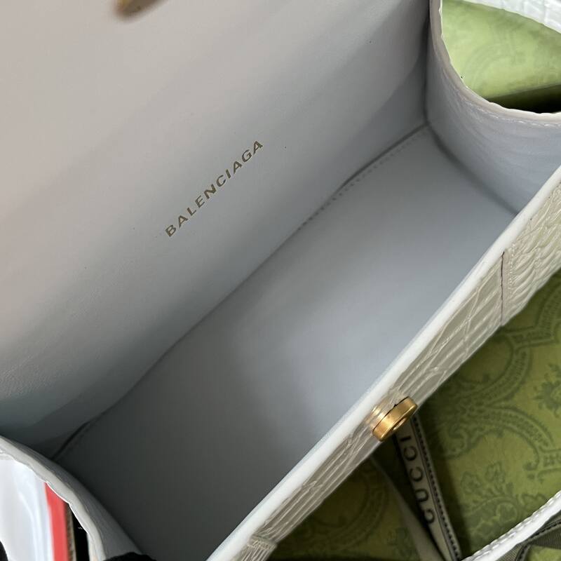 Balenciaga Hourglass White 23x14x10cm shoulder bag — 1:1 Replica