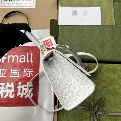 Balenciaga Hourglass White 23x14x10cm shoulder bag 1 1 Replica
