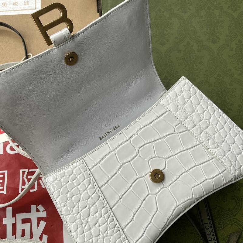 Balenciaga Hourglass White 23x14x10cm shoulder bag — Premium Replica