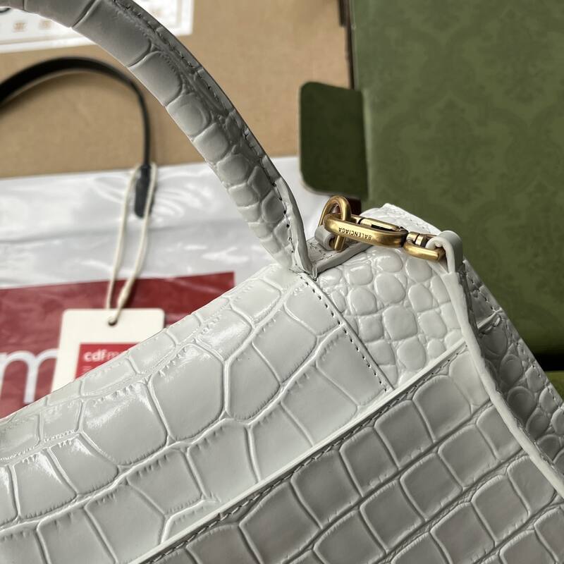 Balenciaga Hourglass White 23x14x10cm shoulder bag — Premium Replica