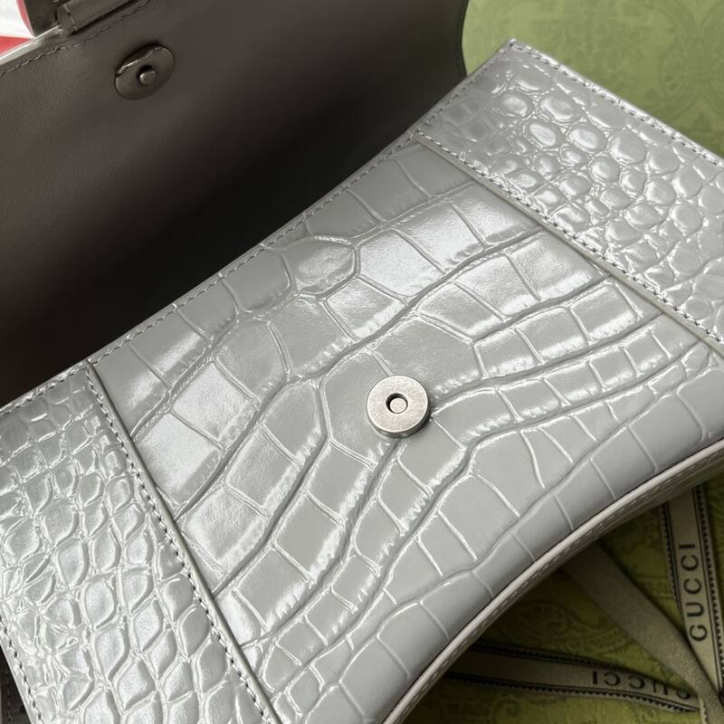 Balenciaga Hourglass Gray 23x14x10cm shoulder bag — Premium Replica