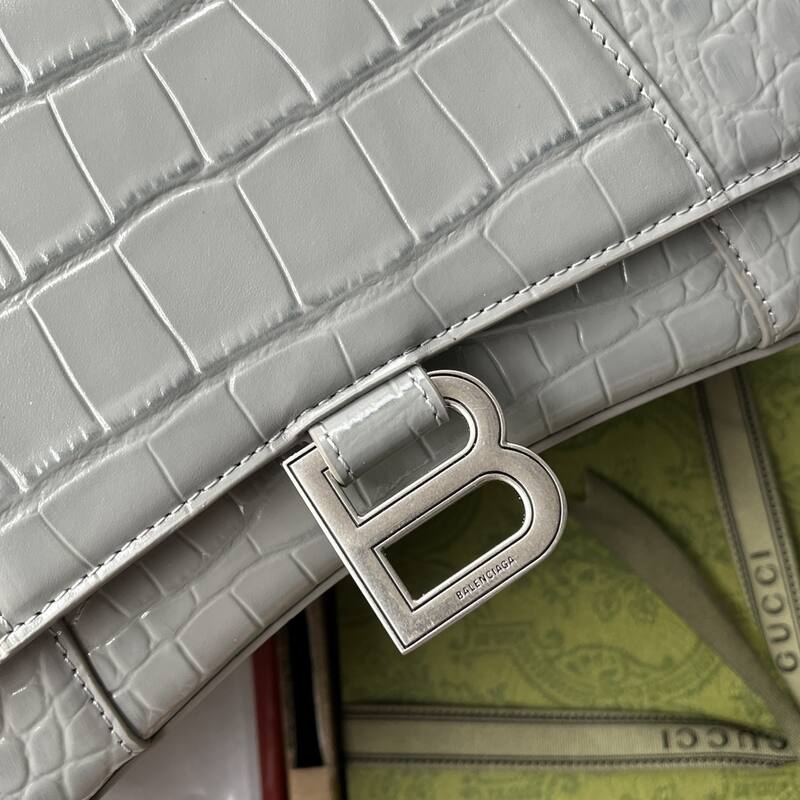 Balenciaga Hourglass Gray 23x14x10cm shoulder bag — Premium Replica