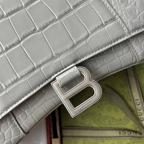 Balenciaga Hourglass Gray 23x14x10cm shoulder bag Premium Replica