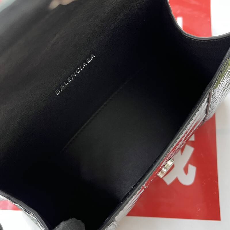 Balenciaga Hourglass Black 23x14x10cm shoulder bag — AAA Quality Replica