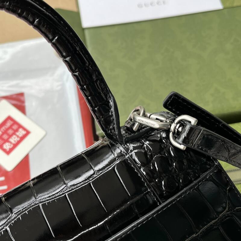 Balenciaga Hourglass Black 23x14x10cm shoulder bag — AAA Quality Replica