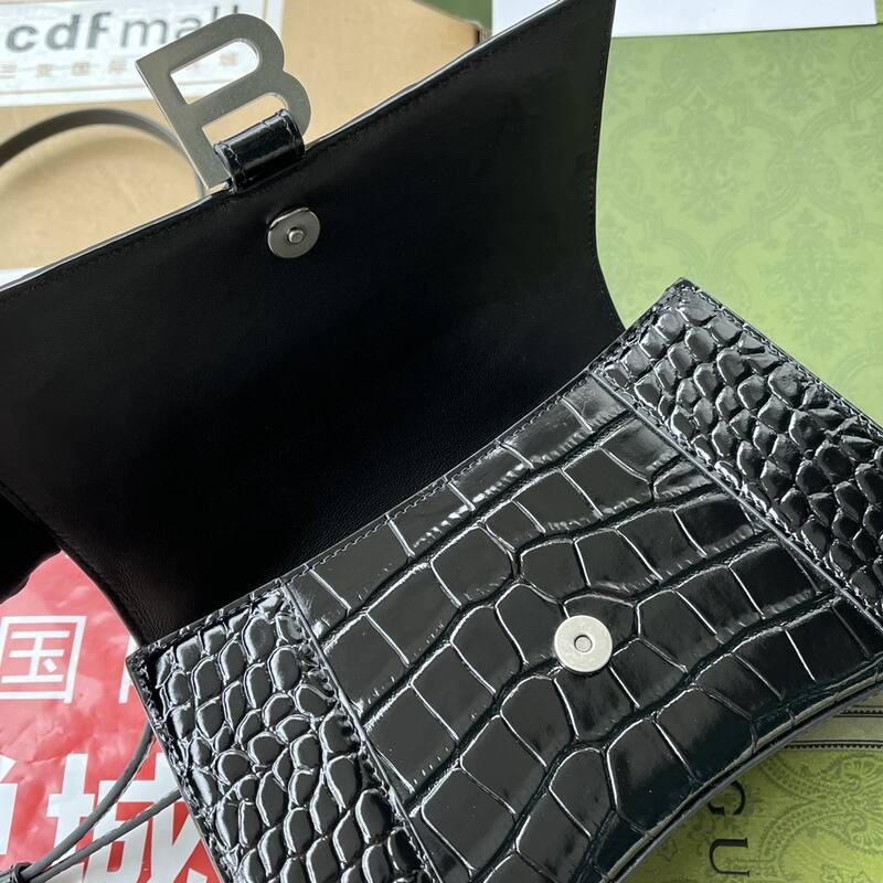 Balenciaga Hourglass Black 23x14x10cm shoulder bag — AAA Quality Replica
