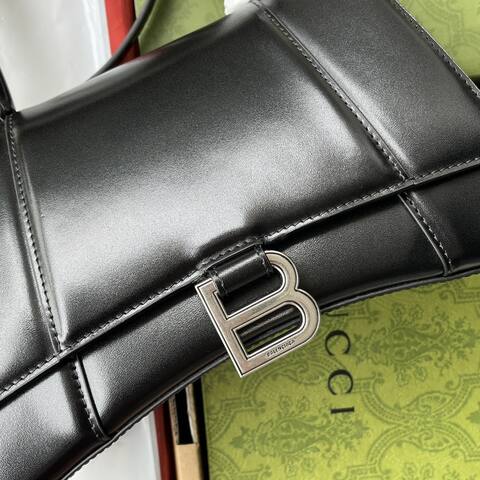 Balenciaga Hourglass Black 23x14x10cm shoulder bag AAA Quality Replica