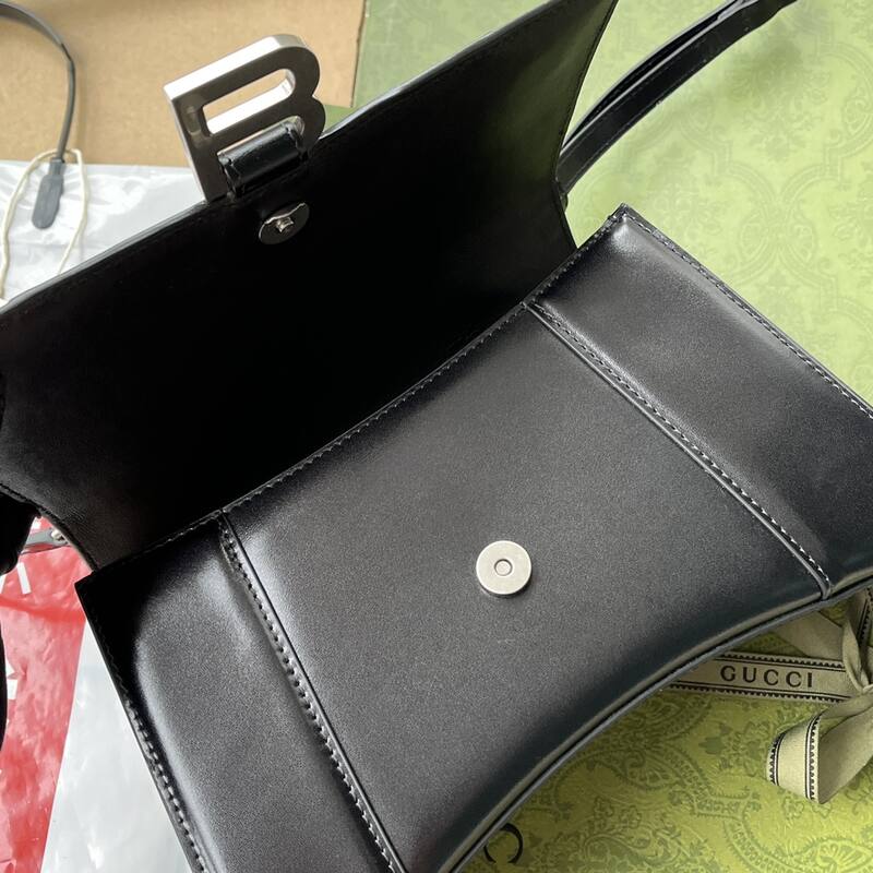 Balenciaga Hourglass Black 23x14x10cm shoulder bag — Top Quality Replica