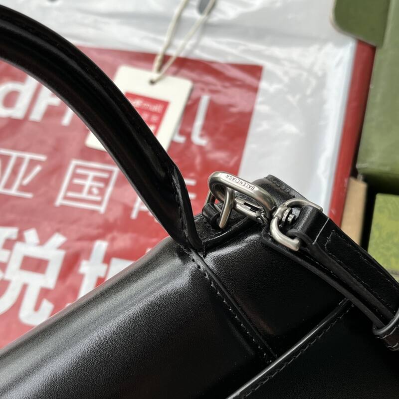 Balenciaga Hourglass Black 23x14x10cm shoulder bag — Top Quality Replica