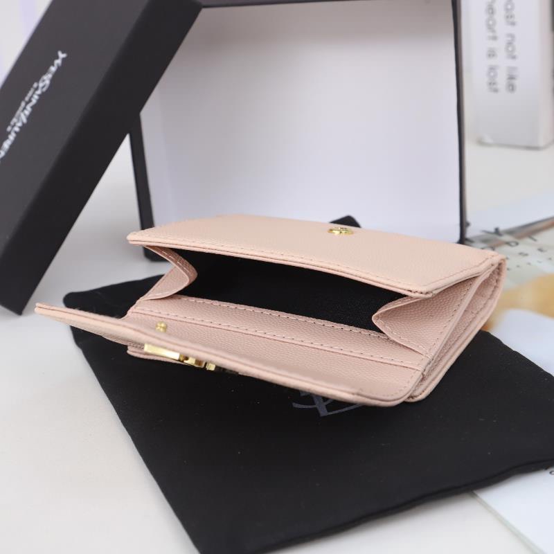 Saint Laurent Monogram Light Pink 12 5x10x2 wallet — Premium Replica