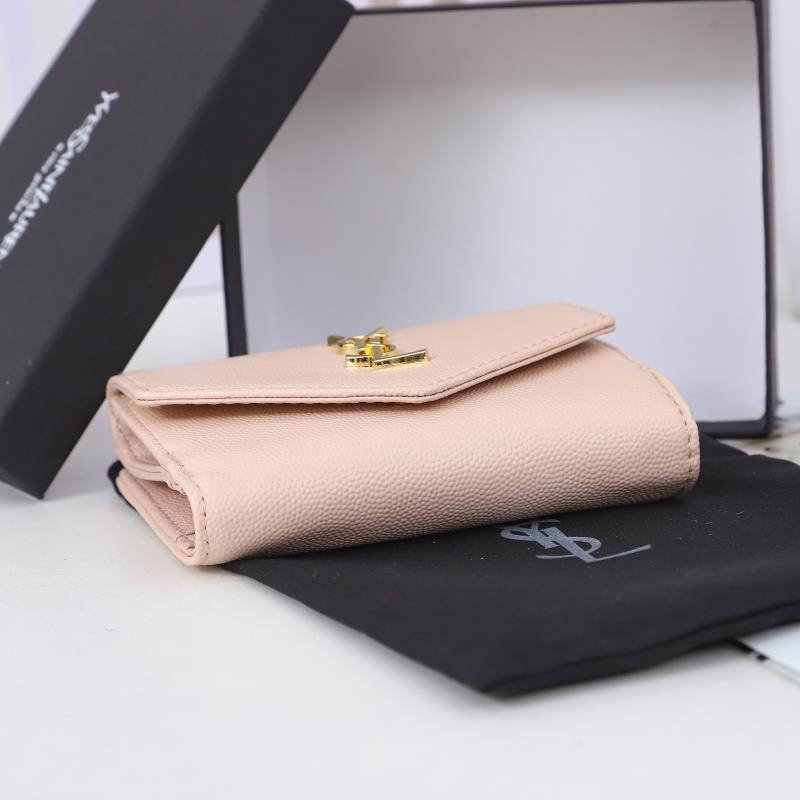 Saint Laurent Monogram Light Pink 12 5x10x2 wallet — Premium Replica