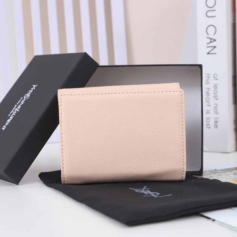 Saint Laurent Monogram Light Pink 12 5x10x2 wallet — Premium Replica