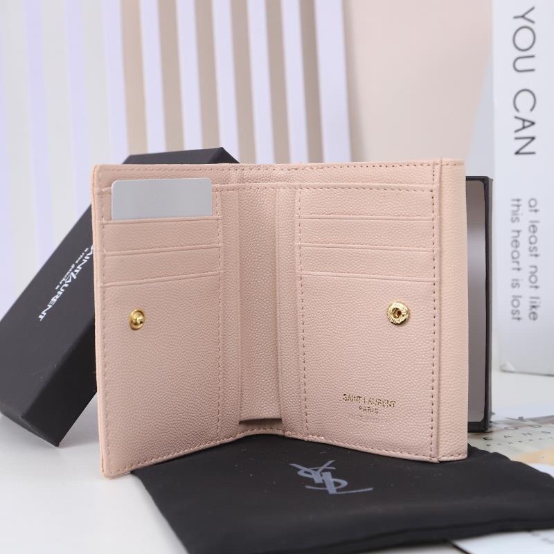Saint Laurent Monogram Light Pink 12 5x10x2 wallet — Premium Replica