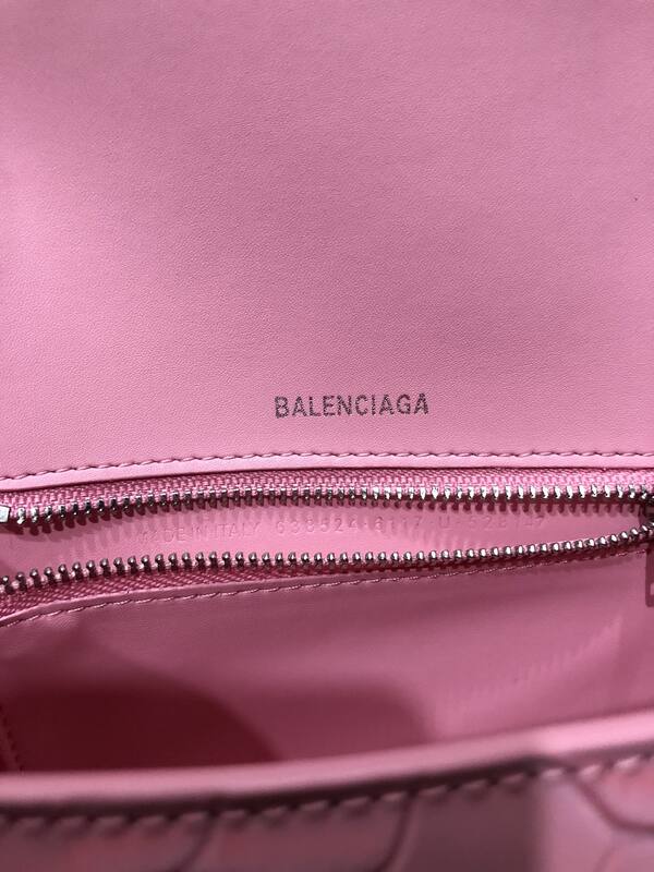 Balenciaga Hourglass Pink 23x14x10cm shoulder bag — AAA Quality Replica