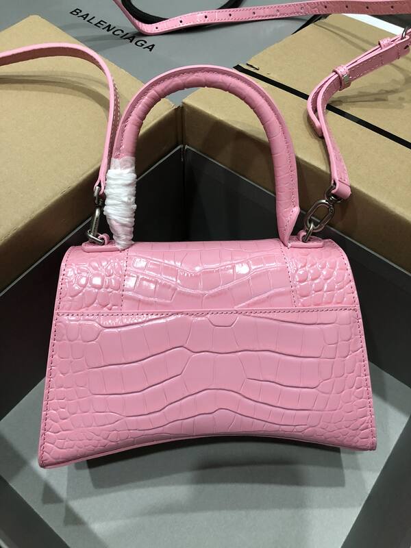 Balenciaga Hourglass Pink 23x14x10cm shoulder bag — AAA Quality Replica
