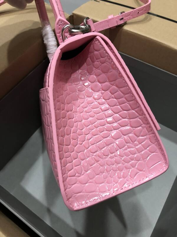 Balenciaga Hourglass Pink 23x14x10cm shoulder bag — AAA Quality Replica