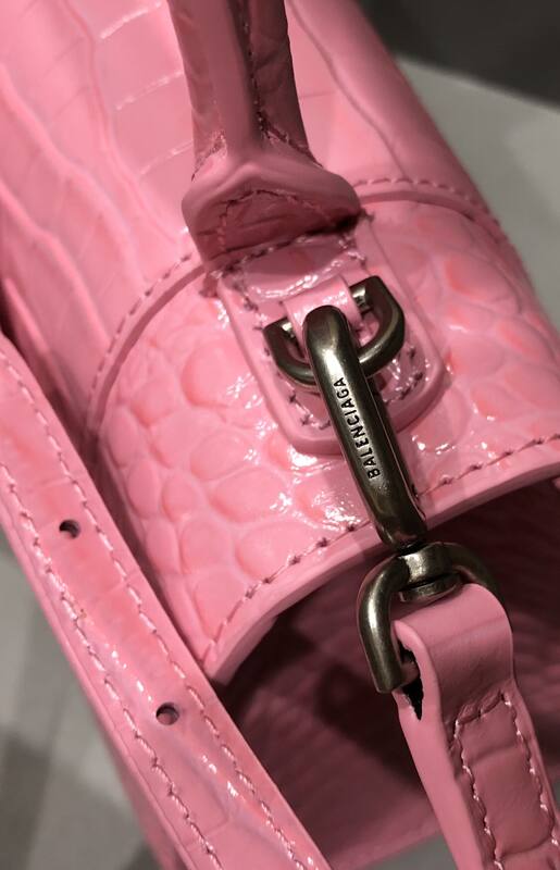 Balenciaga Hourglass Pink 23x14x10cm shoulder bag — AAA Quality Replica