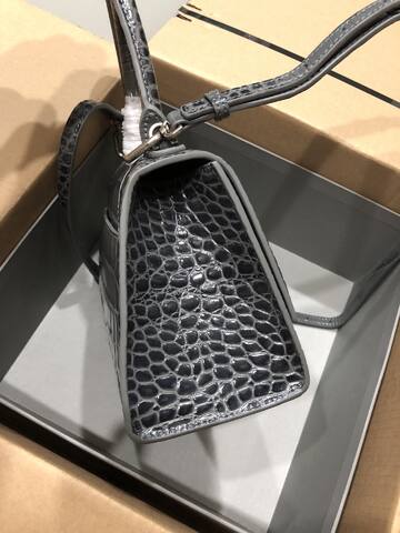Balenciaga Hourglass Grey 23x14x10cm shoulder bag 1 1 Replica