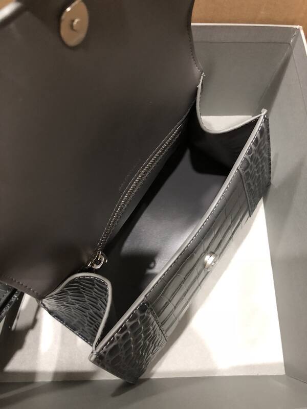 Balenciaga Hourglass Grey 23x14x10cm shoulder bag — 1:1 Replica