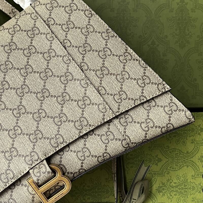Balenciaga Hourglass Beige 23x14x10cm shoulder bag — 1:1 Replica