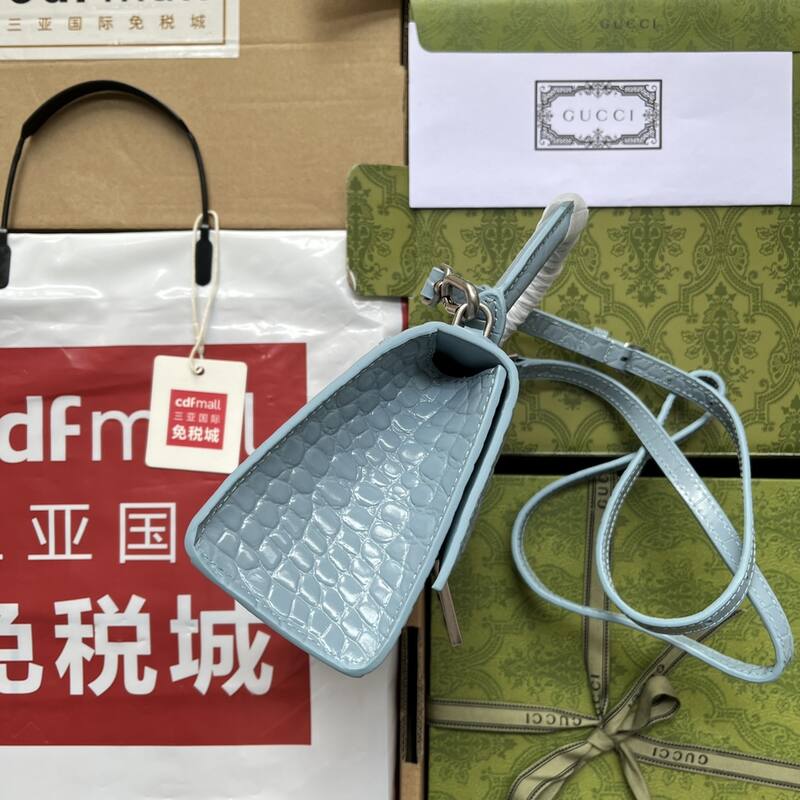 Balenciaga Hourglass Blue 23x14x10cm shoulder bag — 1:1 Replica
