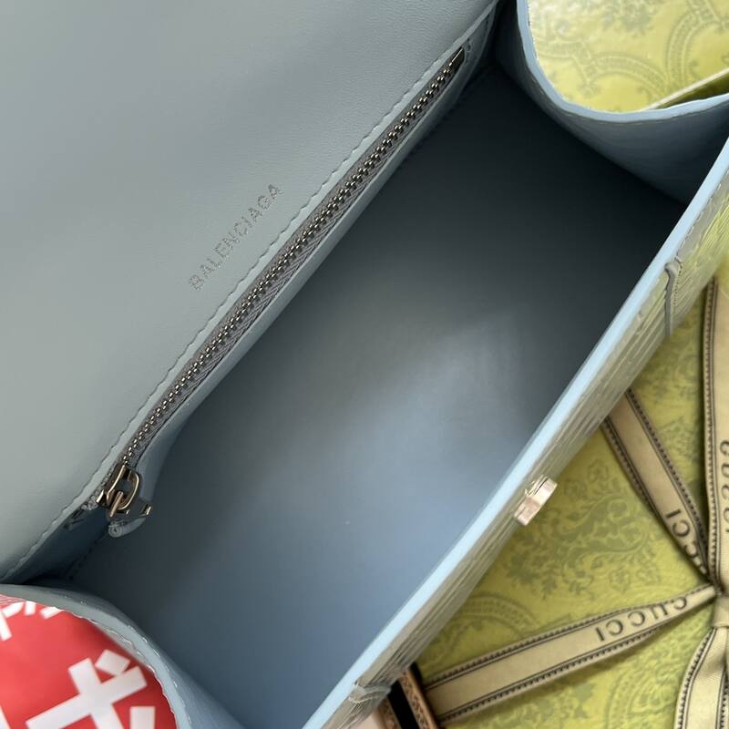 Balenciaga Hourglass Blue 23x14x10cm shoulder bag — Premium Replica