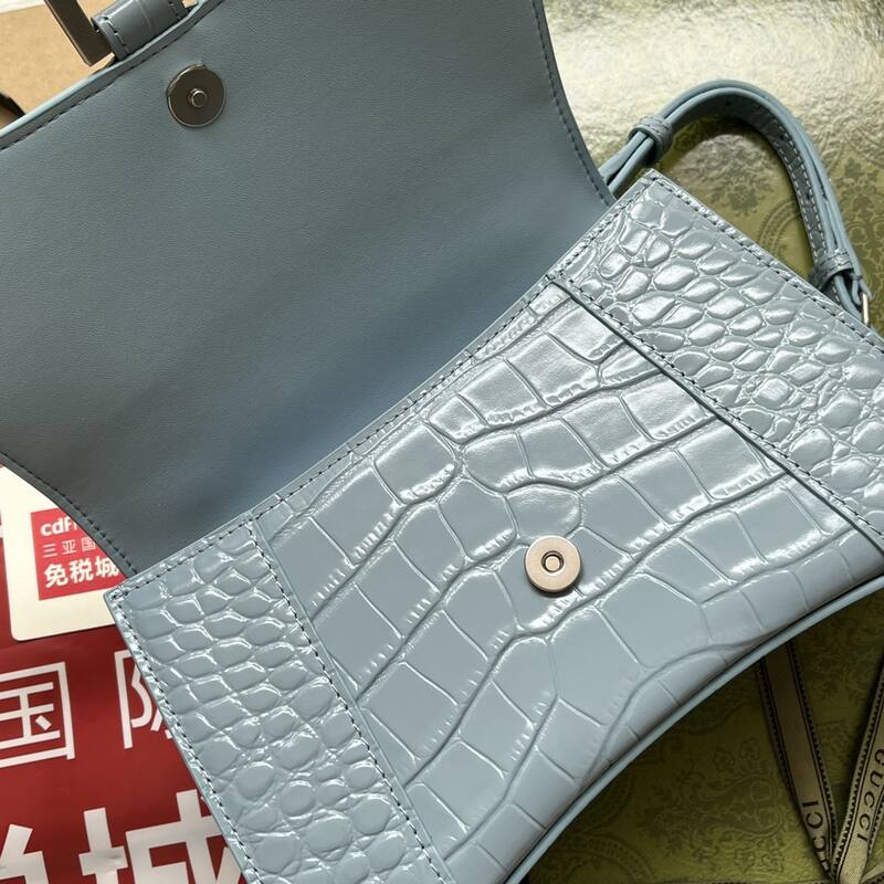 Balenciaga Hourglass Blue 23x14x10cm shoulder bag — Premium Replica