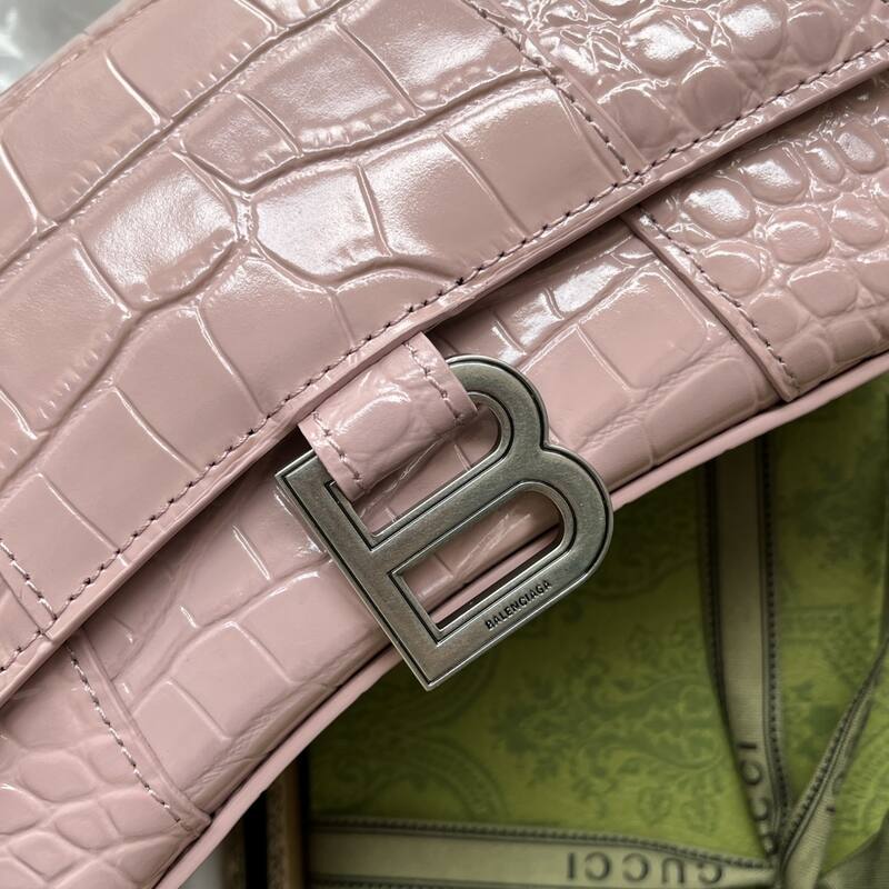 Balenciaga Hourglass Pink 23x14x10cm shoulder bag — AAA Quality Replica