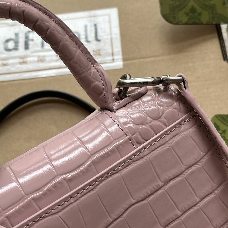 Balenciaga Hourglass Pink 23x14x10cm shoulder bag — AAA Quality Replica