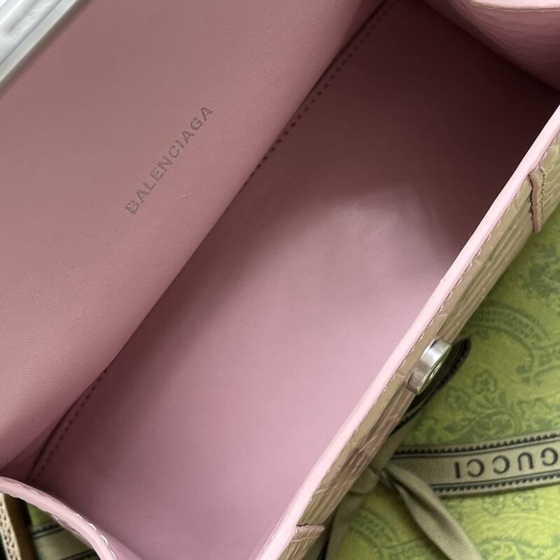 Balenciaga Hourglass Pink 23x14x10cm shoulder bag — AAA Quality Replica