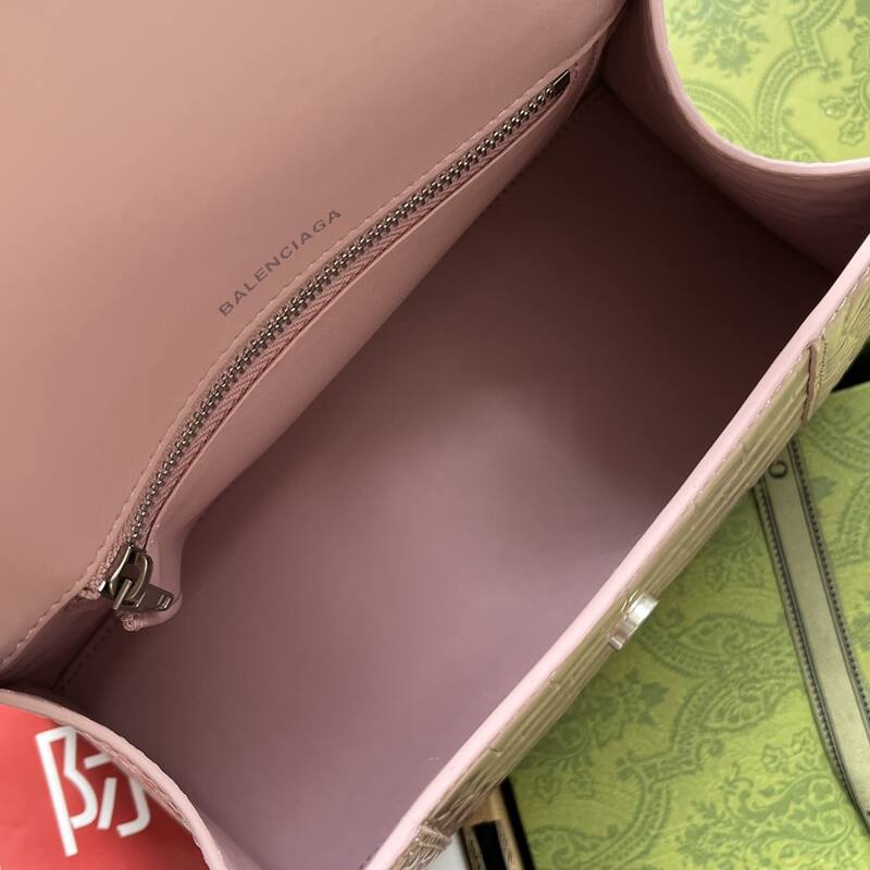 Balenciaga Hourglass Pink 23x14x10cm shoulder bag — Premium Replica