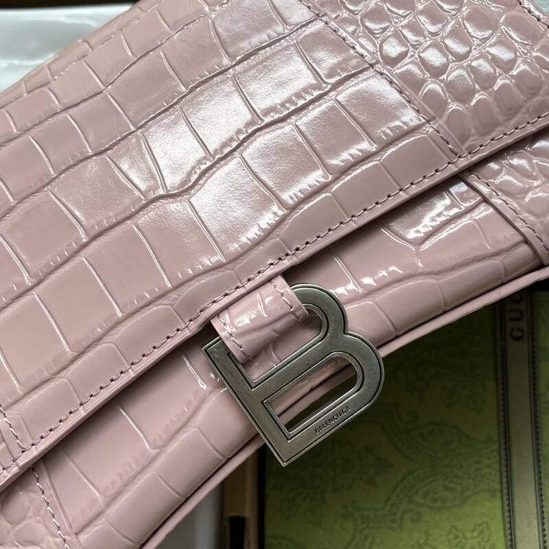 Balenciaga Hourglass Pink 23x14x10cm shoulder bag — Premium Replica