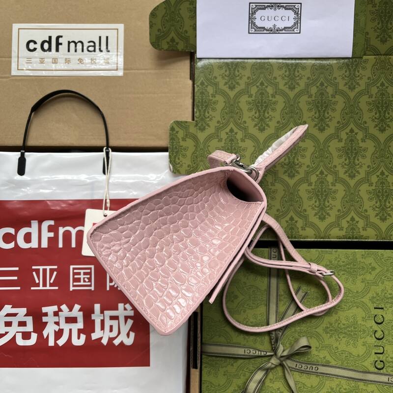 Balenciaga Hourglass Pink 23x14x10cm shoulder bag — Premium Replica