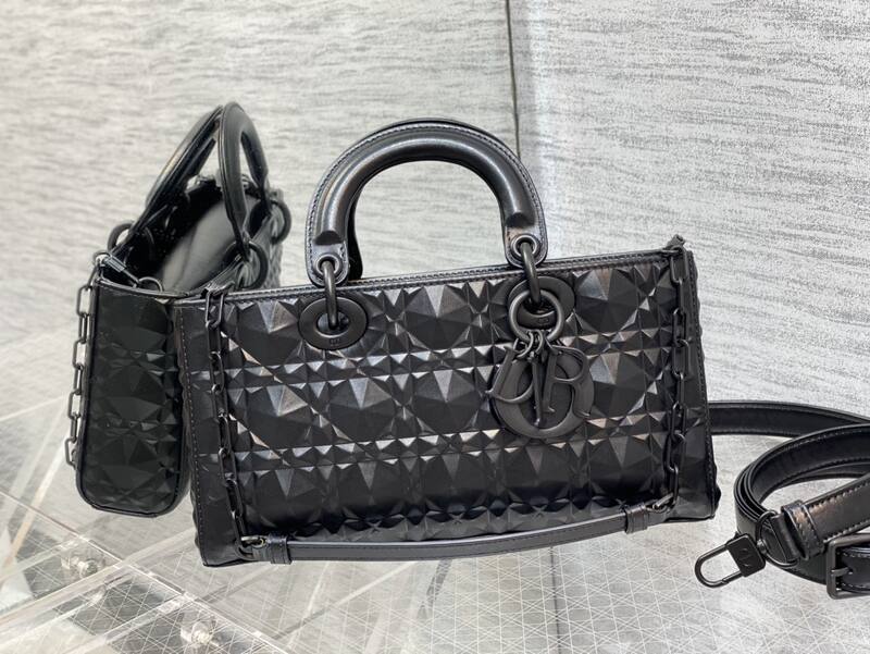Dior Lady Black patent shoulder — Top Quality Replica