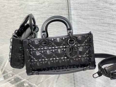 Dior Lady Black patent shoulder Top Quality Replica