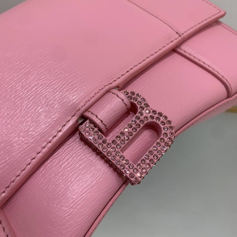 Balenciaga Hourglass Pink 23x14x10cm shoulder bag — 1:1 Replica