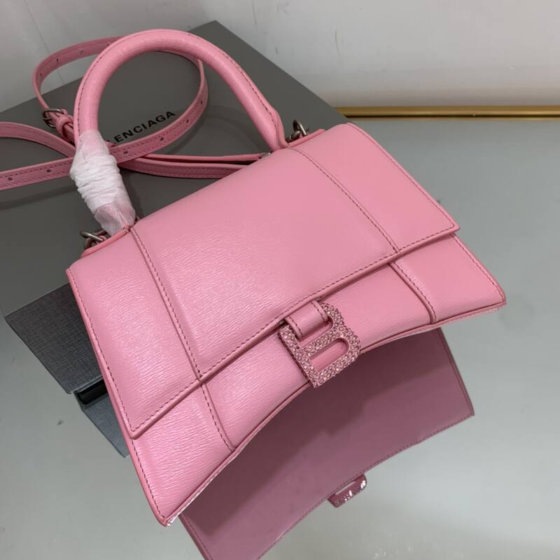 Balenciaga Hourglass Pink 23x14x10cm shoulder bag — 1:1 Replica