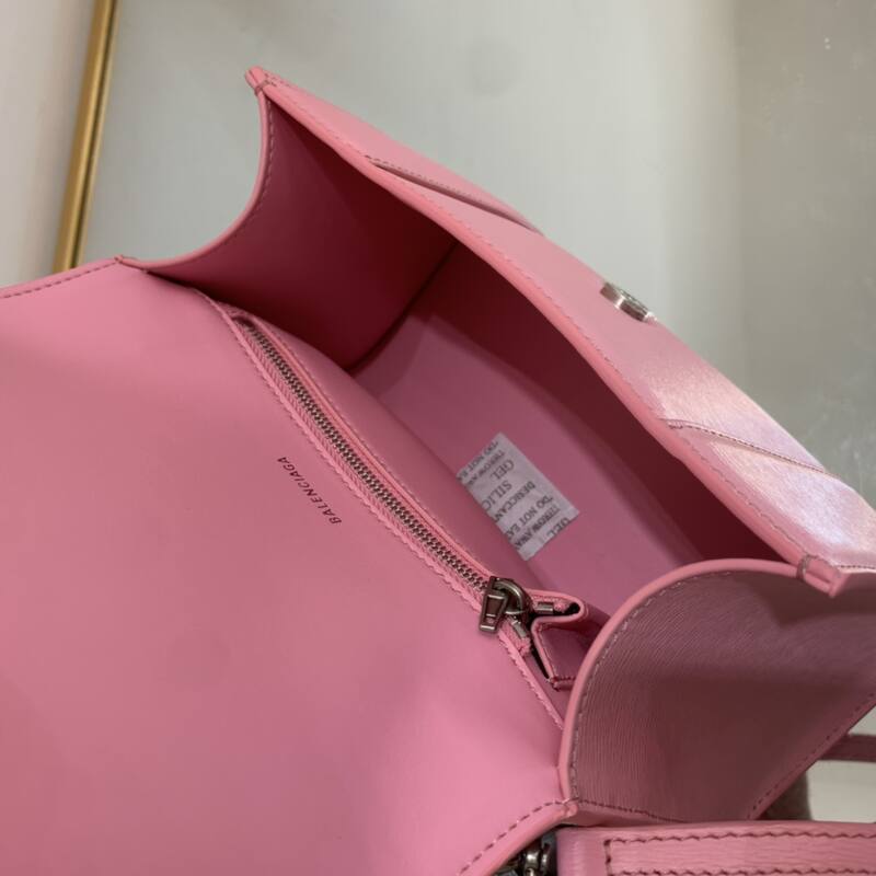 Balenciaga Hourglass Pink 23x14x10cm shoulder bag — 1:1 Replica