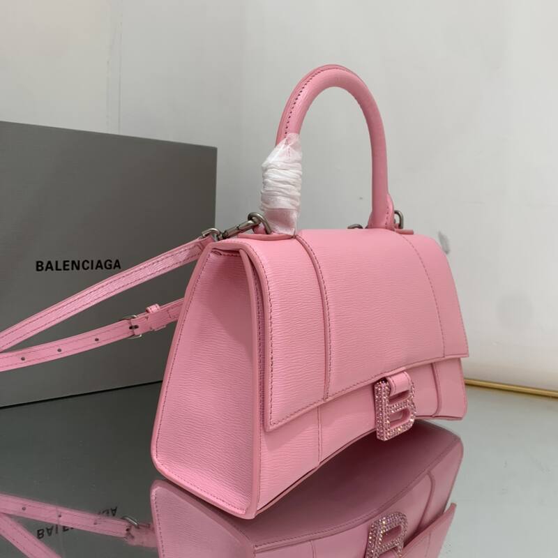 Balenciaga Hourglass Pink 23x14x10cm shoulder bag — 1:1 Replica