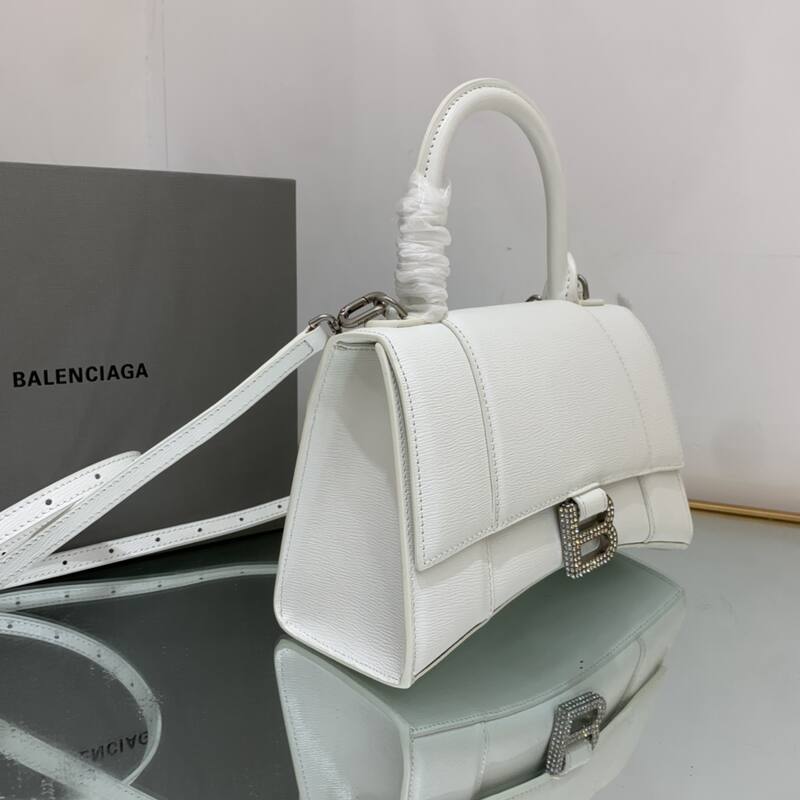 Balenciaga Hourglass White 23x14x10cm shoulder bag — Premium Replica