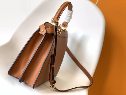 Fendi Peekaboo Brown 33x22x14cm shoulder bag Premium Replica