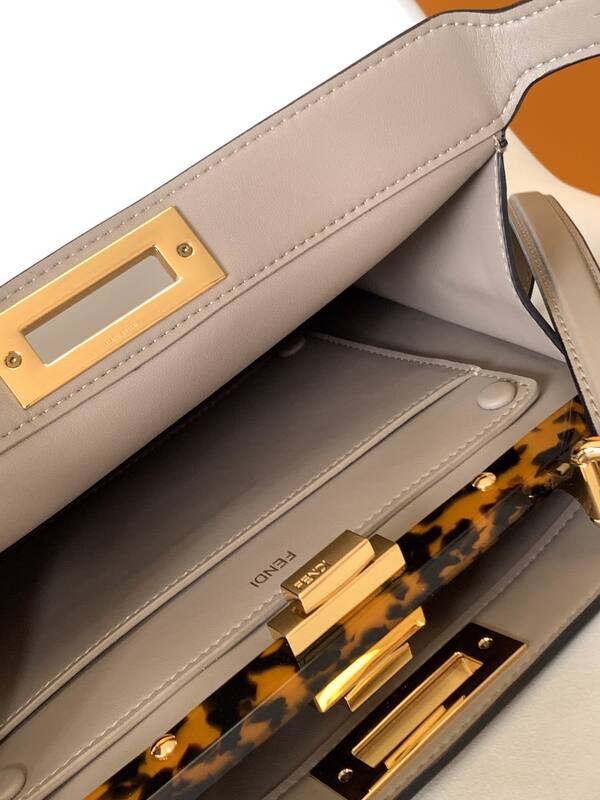 Fendi Peekaboo Beige 33x22x14cm shoulder bag — 1:1 Replica