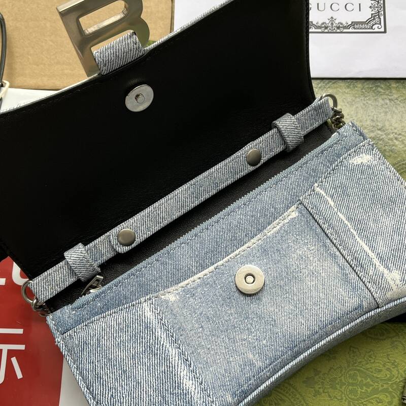 Balenciaga Hourglass Blue 23x14x10cm shoulder bag — Premium Replica