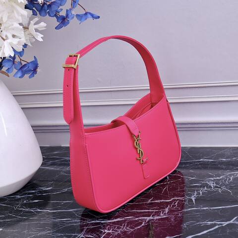 Saint Laurent Hot Pink 23x16x6 5cm shoulder Top Quality Replica