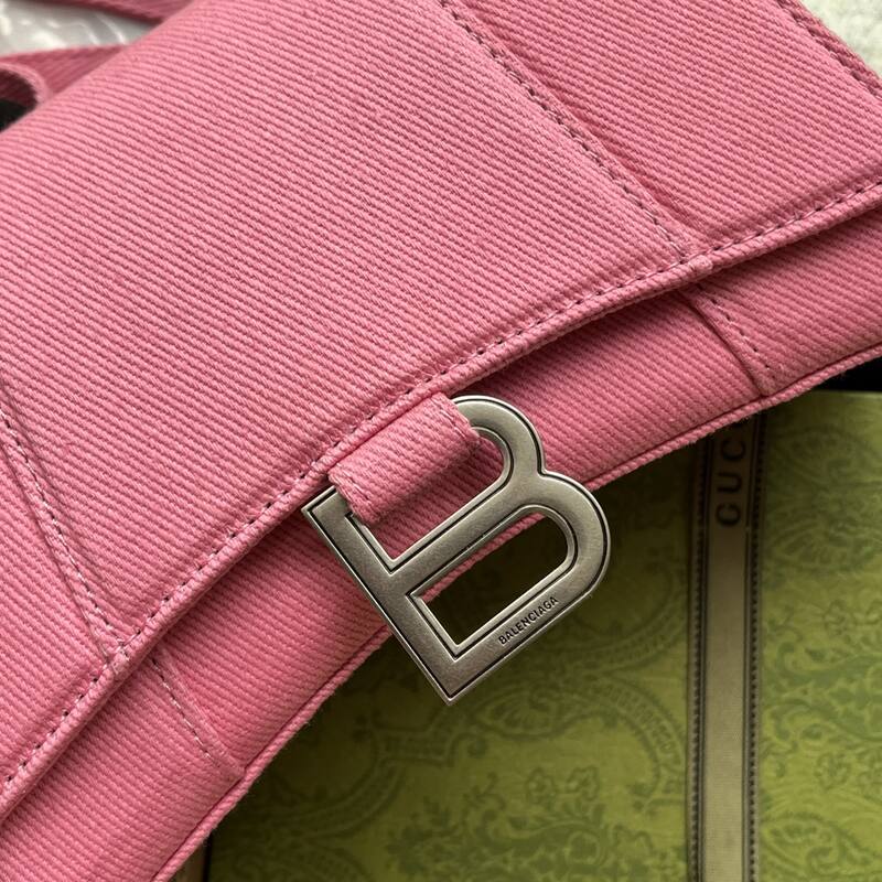 Balenciaga Hourglass Pink 23x14x10cm shoulder bag — 1:1 Replica