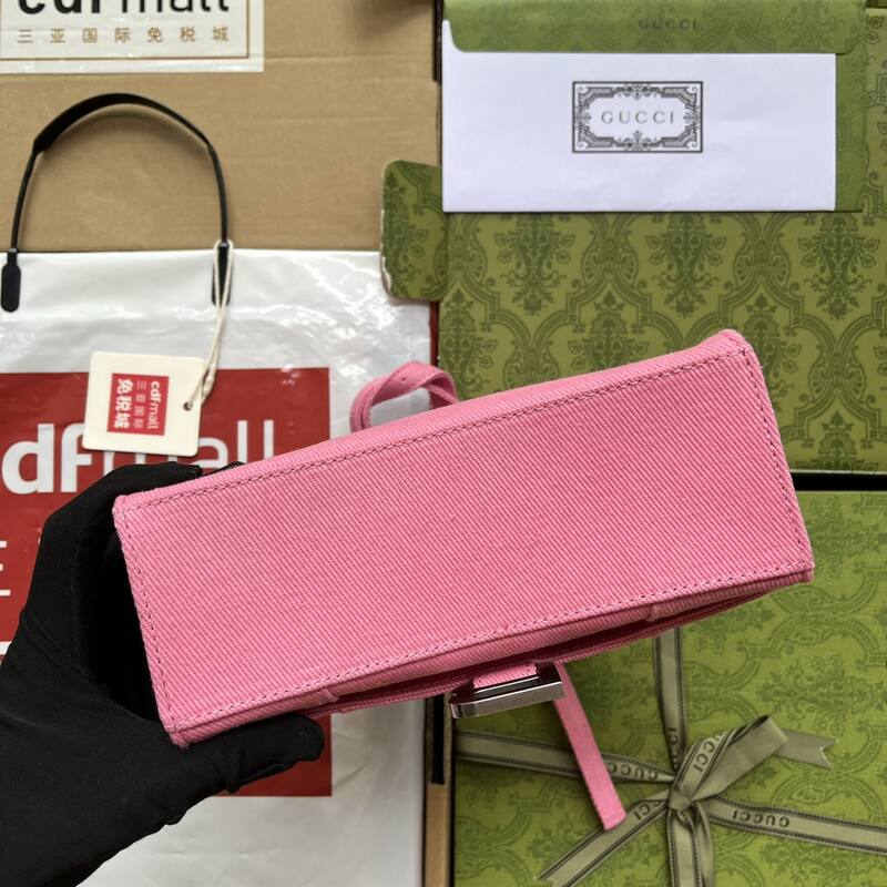 Balenciaga Hourglass Pink 23x14x10cm shoulder bag — 1:1 Replica